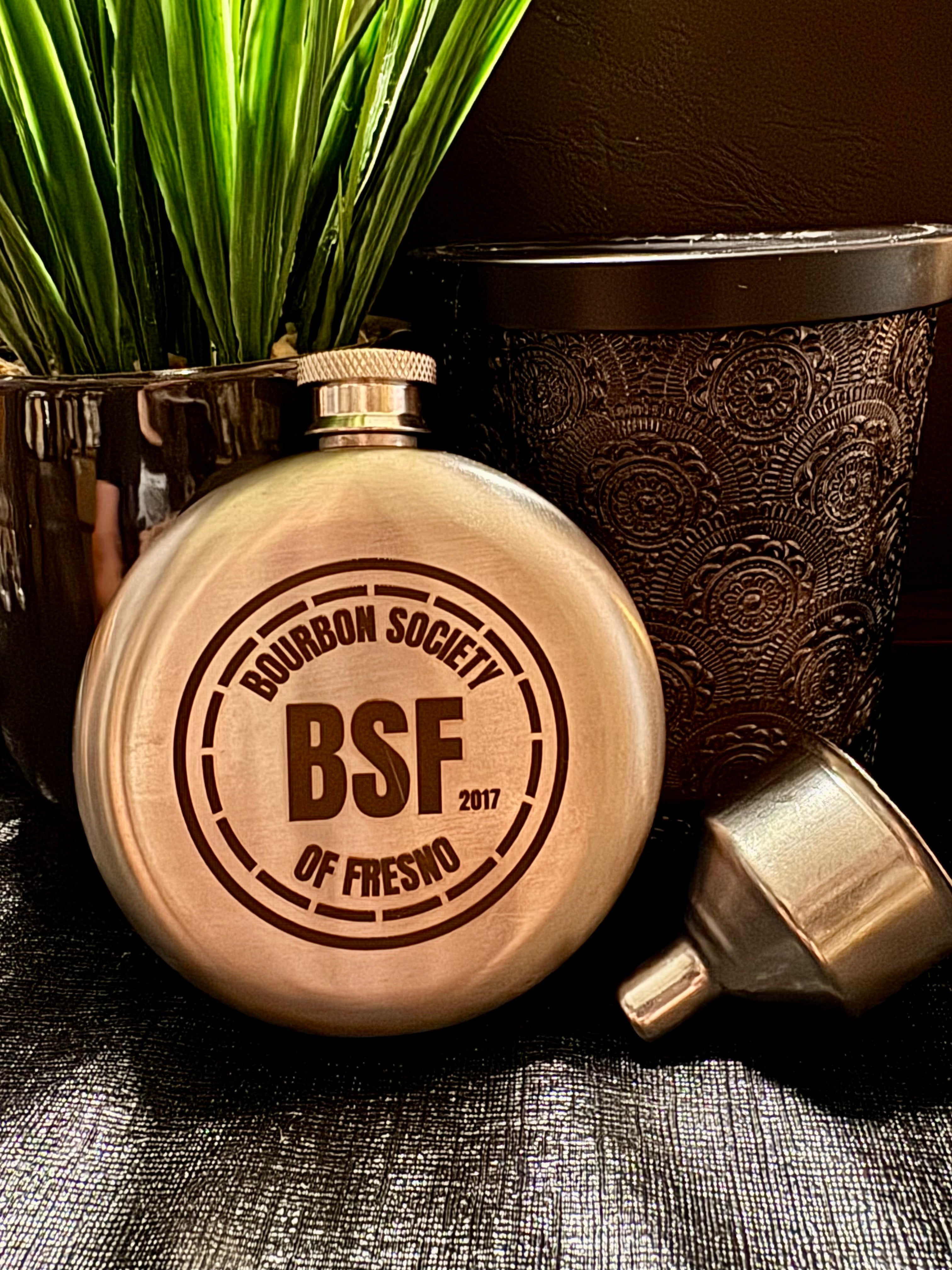 BSF Logo Sporran Flask with Funnel