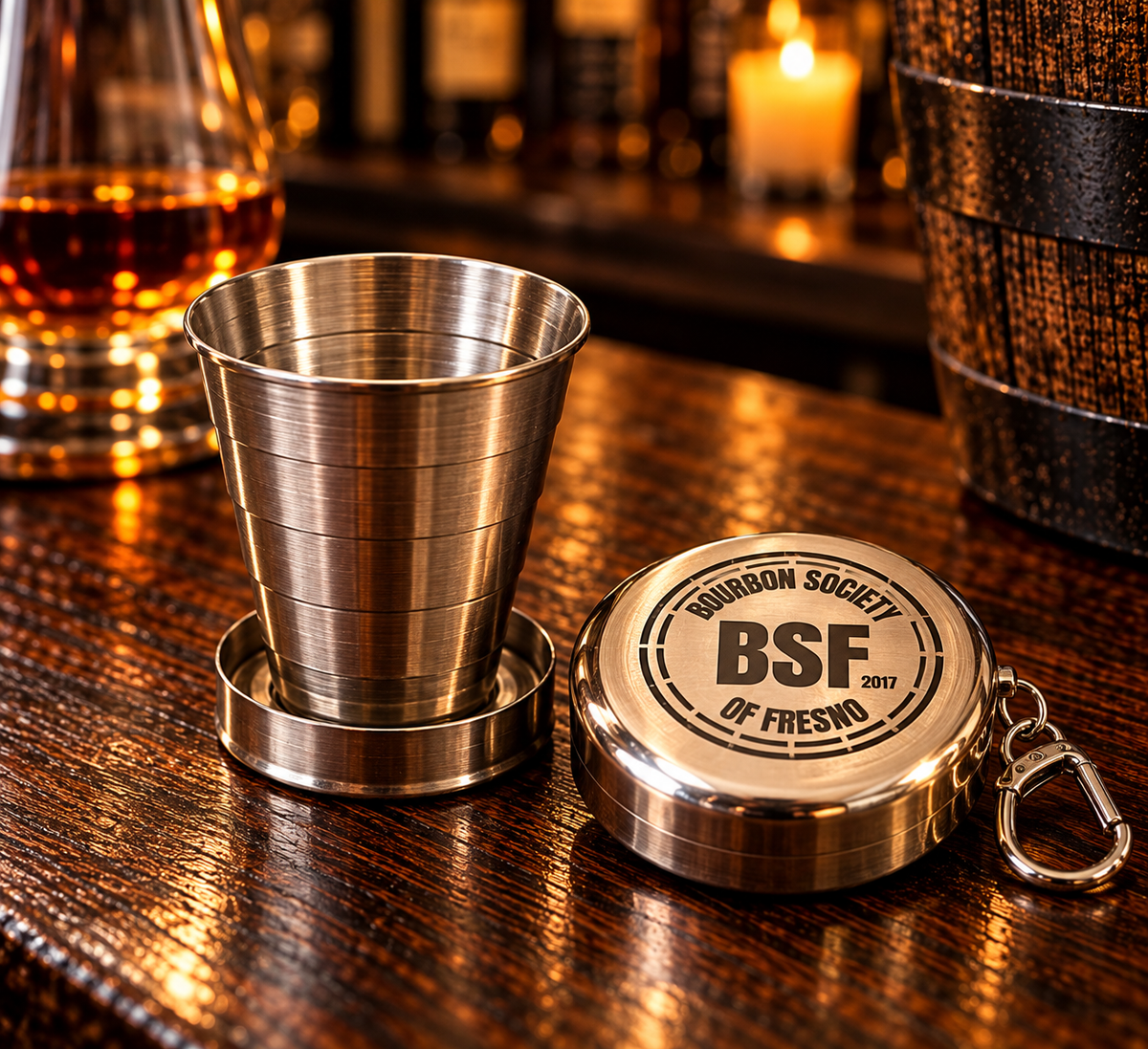 BSF Logo 2oz Pocket Shot Glass